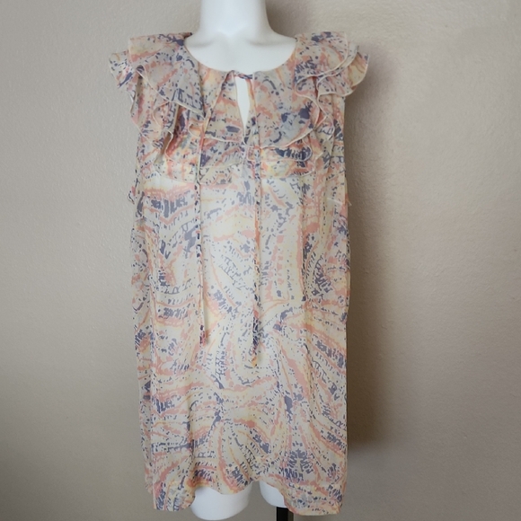 CAbi Pastel Patterned Mini Dress - Picture 1 of 4